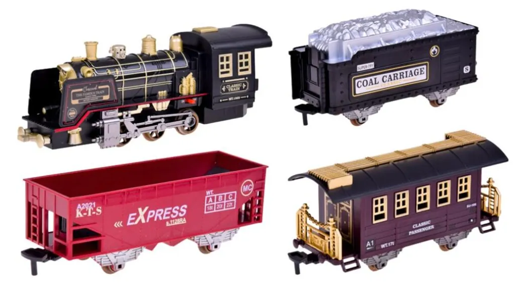 Train télécommandé robuste avec rails anti-déraillement - Set 22 pcs