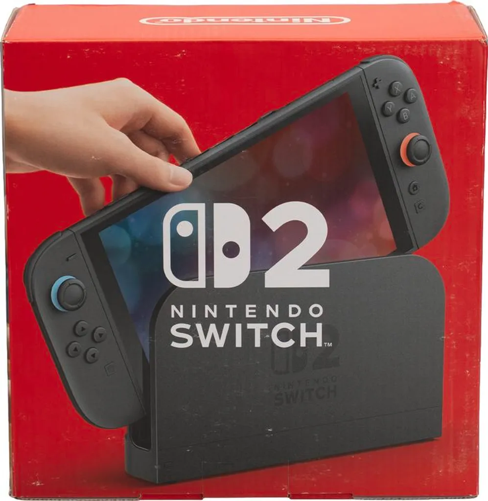 Nintendo Switch 2 Rouge avec Prise EU 220V - Écran HD et Performance Fluide - 32