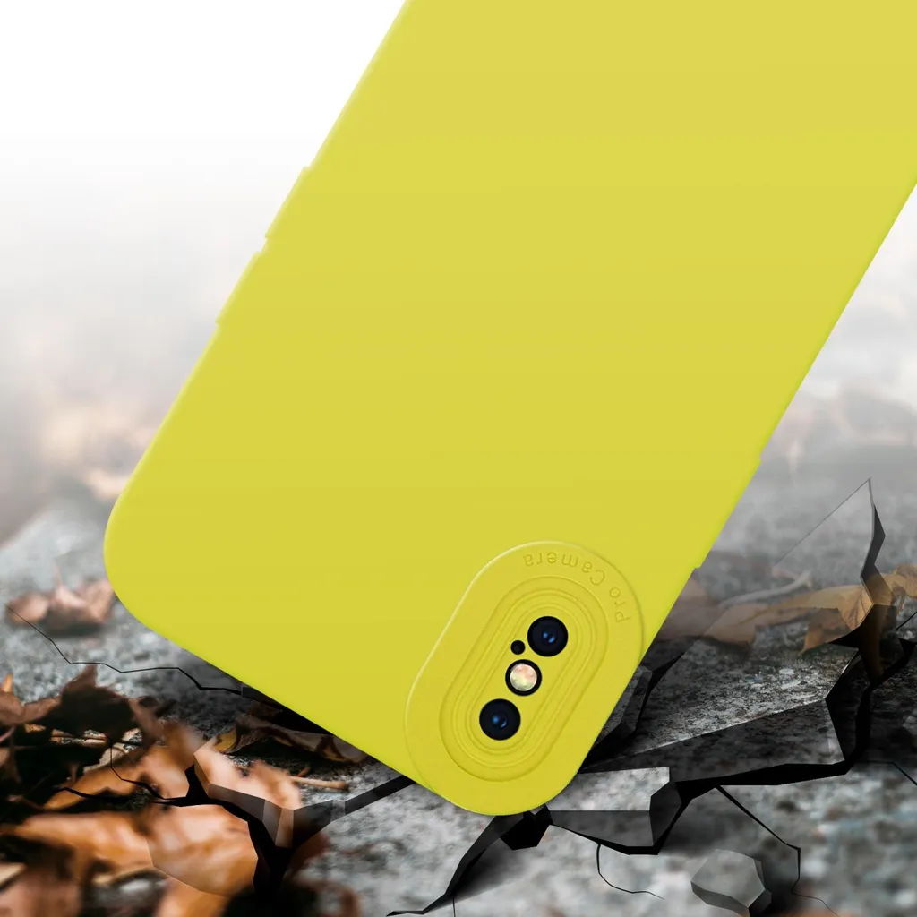 Custodia iPhone XS MAX Gialla Cadorabo - Design Slim TPU Silicone - 5