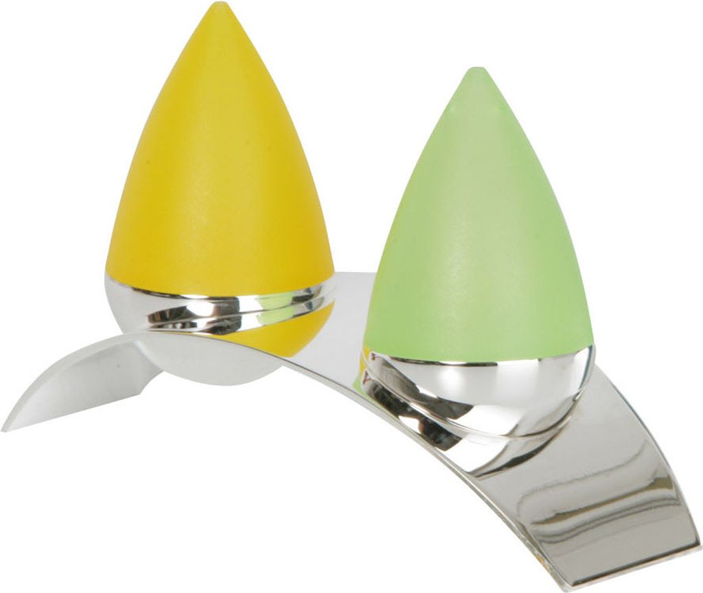 Pfeffer & Salzstreuer Versilbert Grün Gelb Salzstreuer Pfefferstreuer Ministreuer Weihnachtsgeschenk silber, 16x4x9,5h