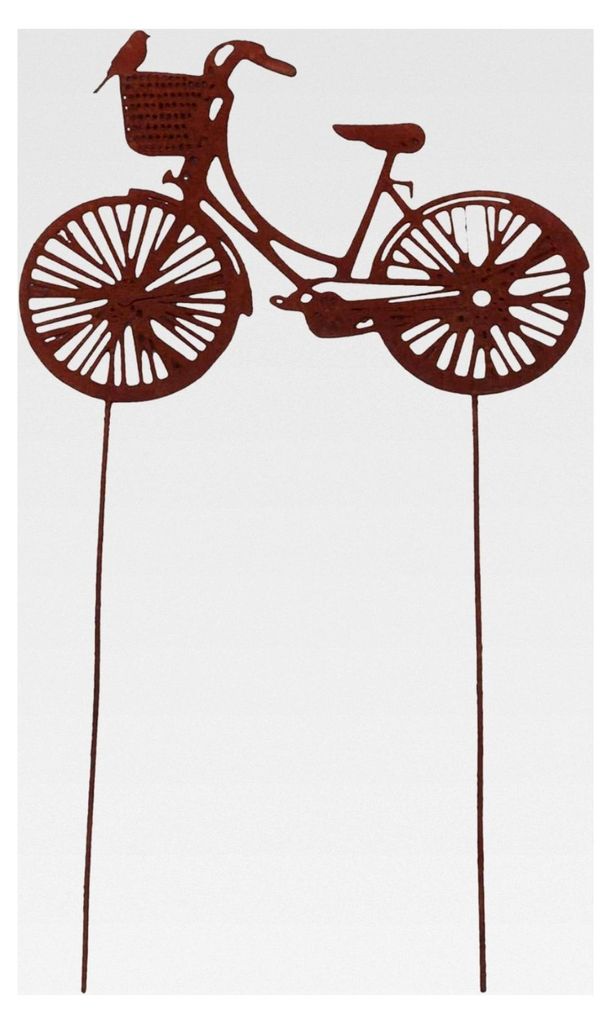 Gartenstecker Rost Fahrrad klein