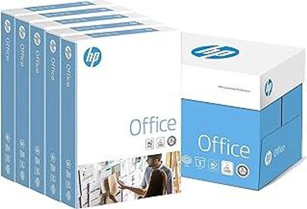 HP Kopierpapier Office CHP110: 80 g DIN-A4, 2500 Blatt (5x500) matt, weiß – Allround Kopierpapier für Büro RH98112