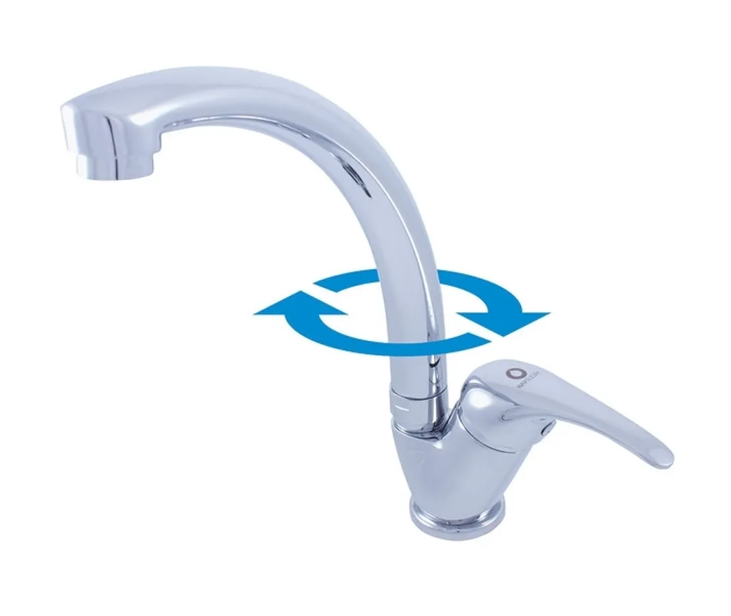 Miscelatore Cucina Slezák-RAV Sázava SA006/3 Cromo 3/8'' | Design Elegante
