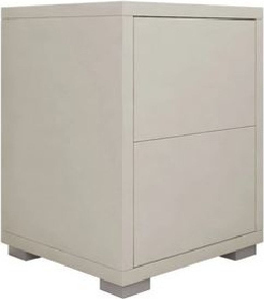 MIRJAN24 Nachttisch Gesita N2SZ, Stilvoll Schlafzimmer Nachtschrank mit 2 Schubladen, Nachtkonsole, Kollektion (Farbe: Cashmere)