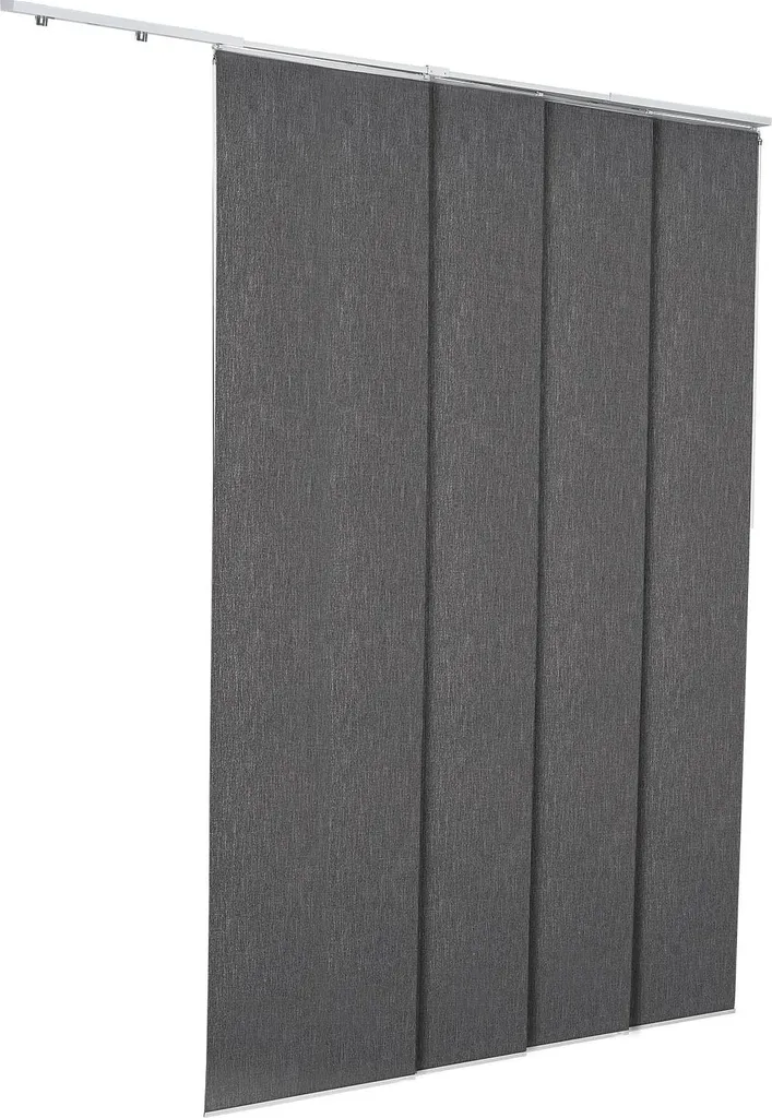 Tenda Scorrevole 4 Pannelli Grigio Scuro - Divisorio Moderno SucceBuy