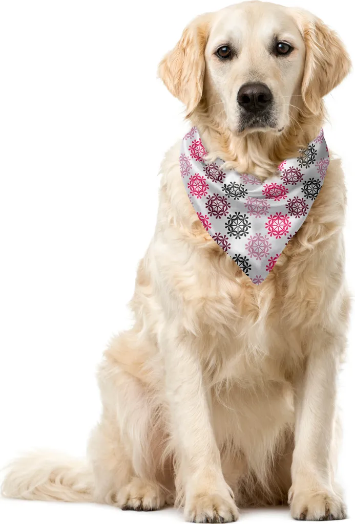 ABAKUHAUS Bandana Pet 55x55 Modern Floral - Accessorio Design Cani
