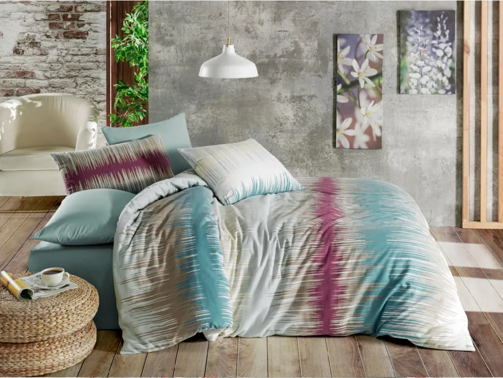 Offerta Set Letto Cotone 140x220 Indaco - Qualità Premium a Prezzo Outlet