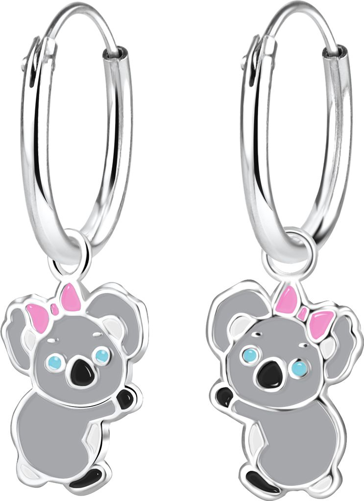 Dětské stříbrné náušnice Koala Obrázek produktu 