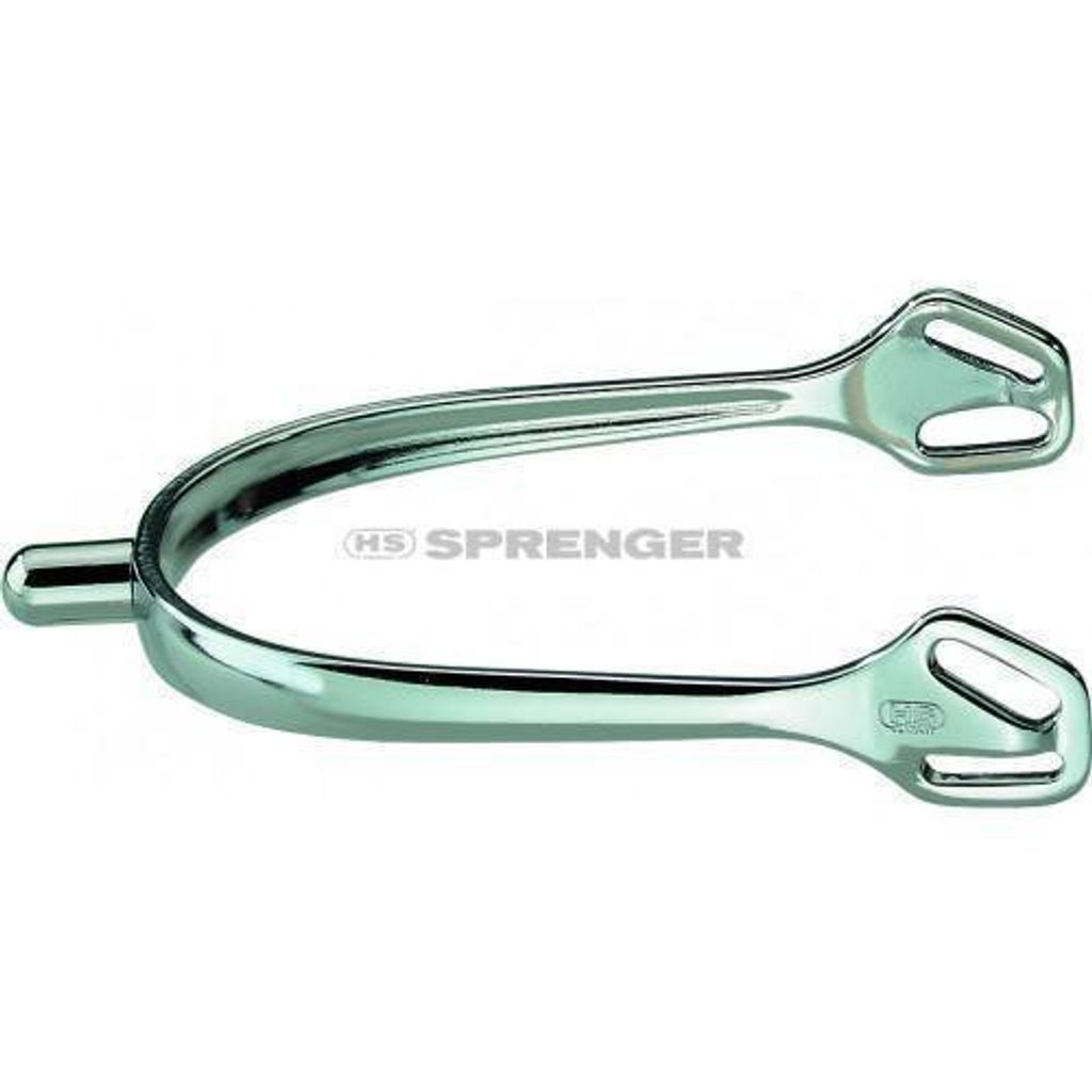 SPRENGER ULTRA FIT Sporen mit Balkenhol Schlaufe Edelstahl, 40, großes Ballrad (005)