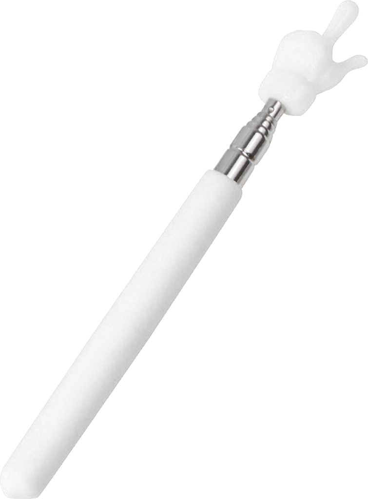 Einziehbarer Lehrerzeiger, farbiger rutschfester Griff, Fingerdesign, Teleskopstange aus Edelstahl, Führung, multifunktionaler langer Lehrzeiger, ...