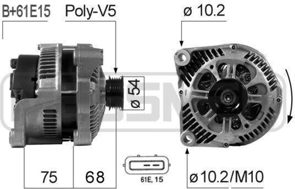 Alternateur de rechange pour BMW Z3 E36 et Série 7 - Qualité OE 210669A