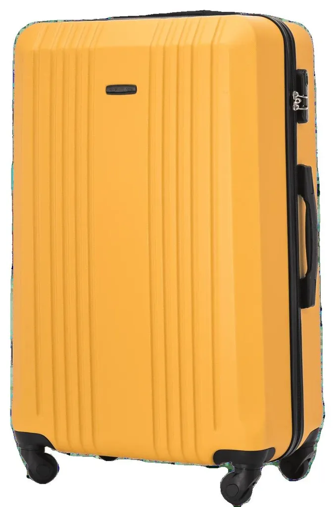Valise rigide Jaune 700mm - Grande Valise ABS avec Serrure à Combinaison