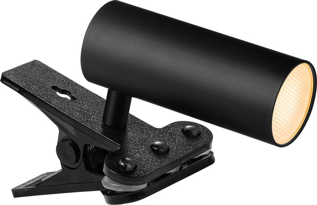 Home Sweet Home - Led Clips Tube Schreibtischlampe 5W Schwarz - Flexibel