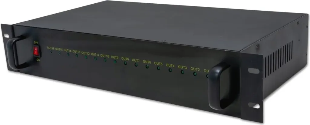 Alimentation XtendLan 24V 28V AC Rack 19 pouces 2U 16 Sorties 5A