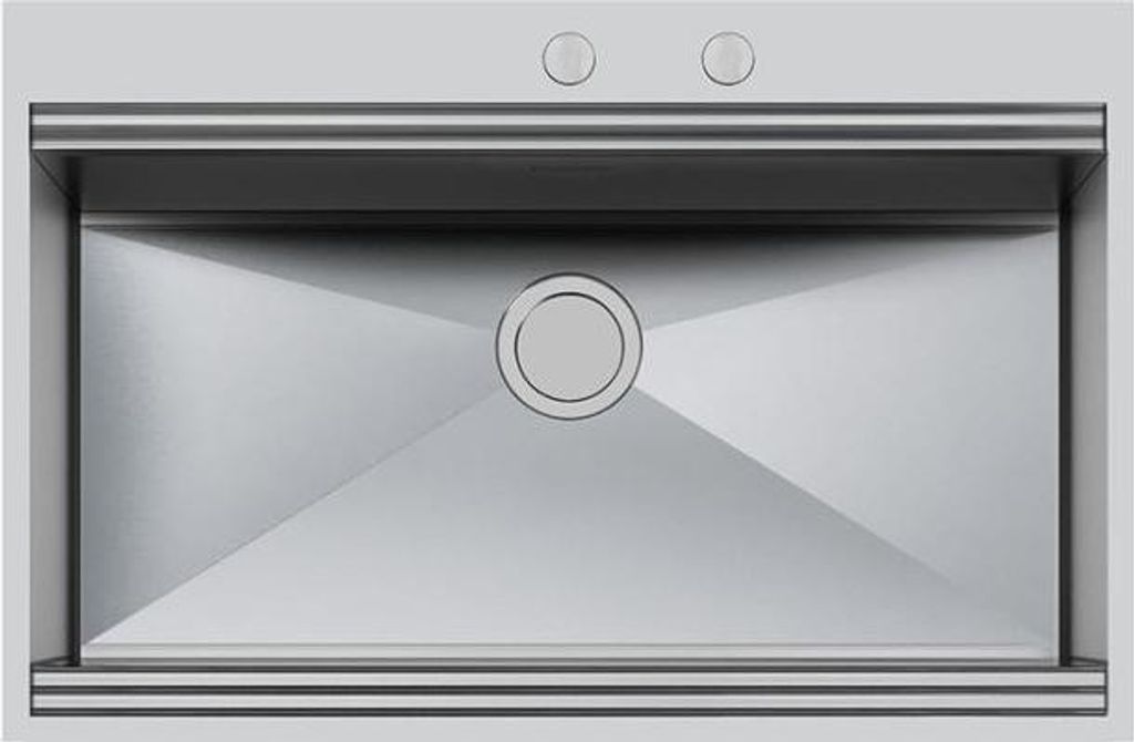 Foster Milano, Aufsatzwanne, Rechteckig, Edelstahl, Edelstahl, 1 Becken, Rechteckig