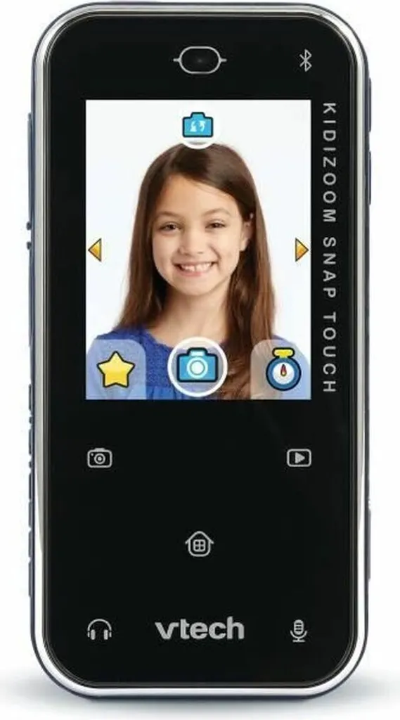 Appareil Photo pour Enfant Vtech KidiZoom Jouet Éducatif Noir et Bleu
