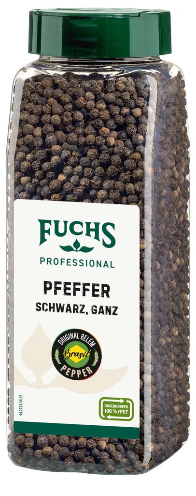 Fuchs Professional, zwarte peperkorrels, hele peper, Productafbeelding 