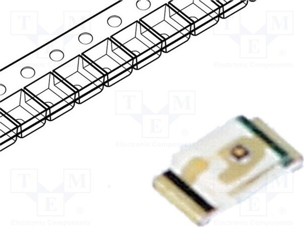 5x LED rot 0603 1,6x0,8x0,35mm 1,7÷2,3V 7,1÷45mcd SMD 130° 5mA LTST-C193KRKT-5A L