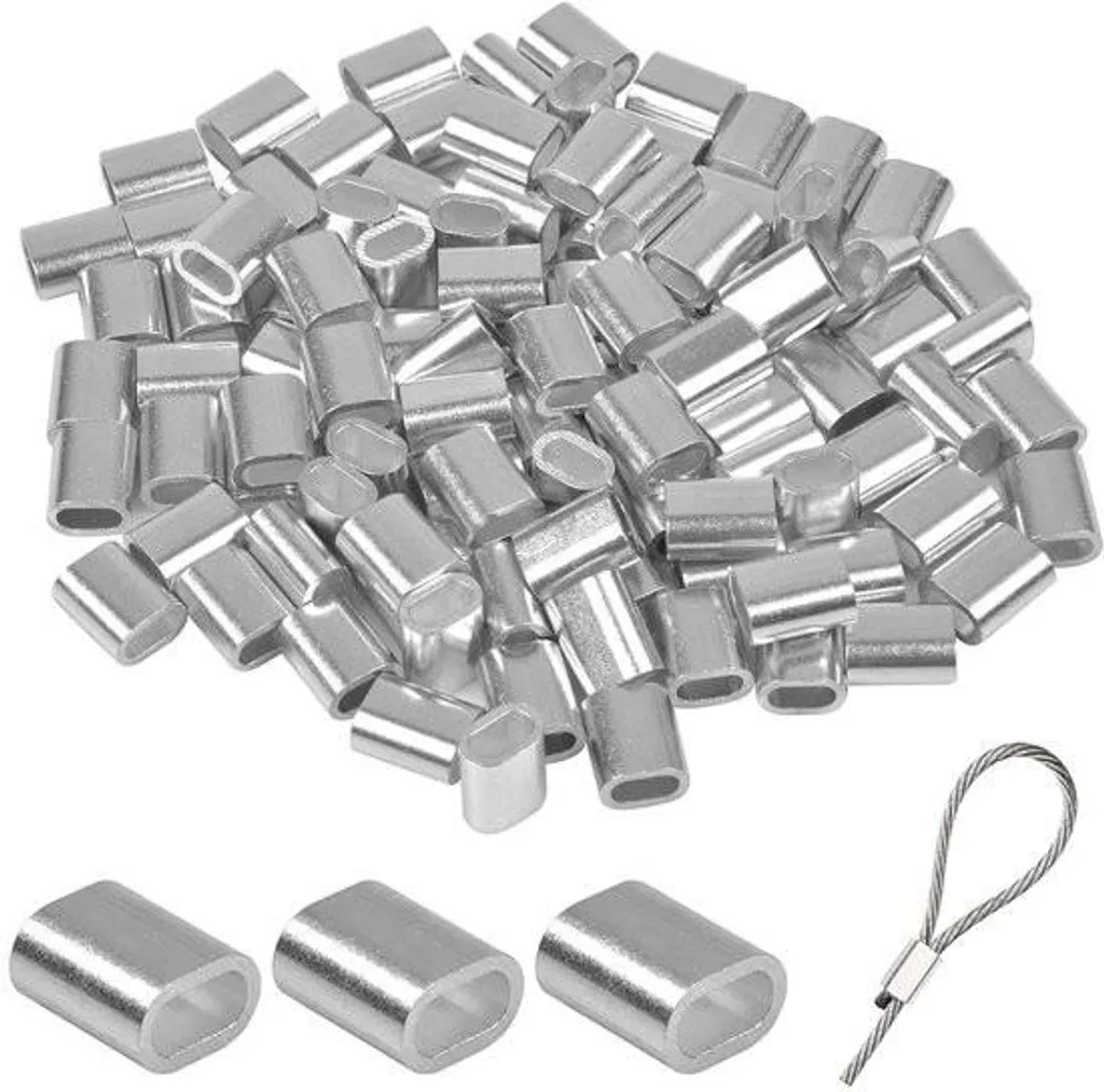 Cosses à sertir 3mm pour création de boucles de sécurité sur câbles