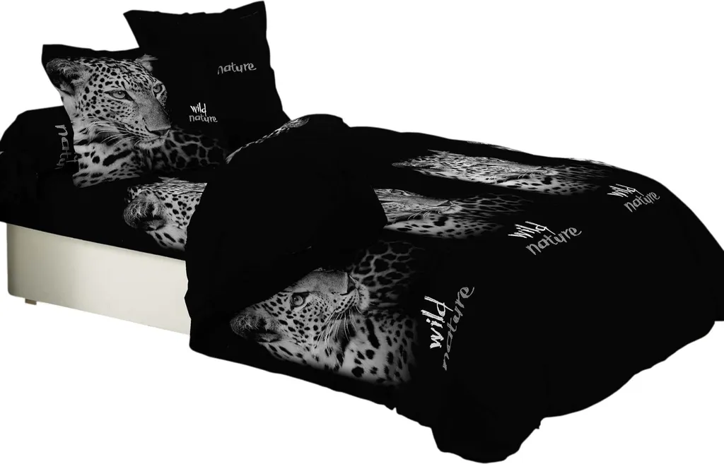 Housse de couette 6 pièces léopard pour décorer une chambre moderne