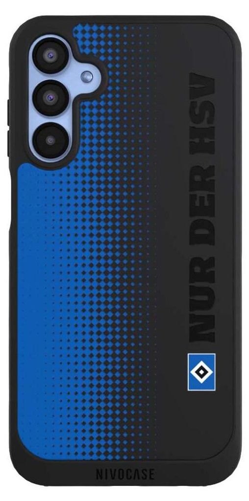 NIVOCASE Handyhülle für Samsung Galaxy A15 5G Hülle NIVOpure Case Schwarz HSV Logo transparent