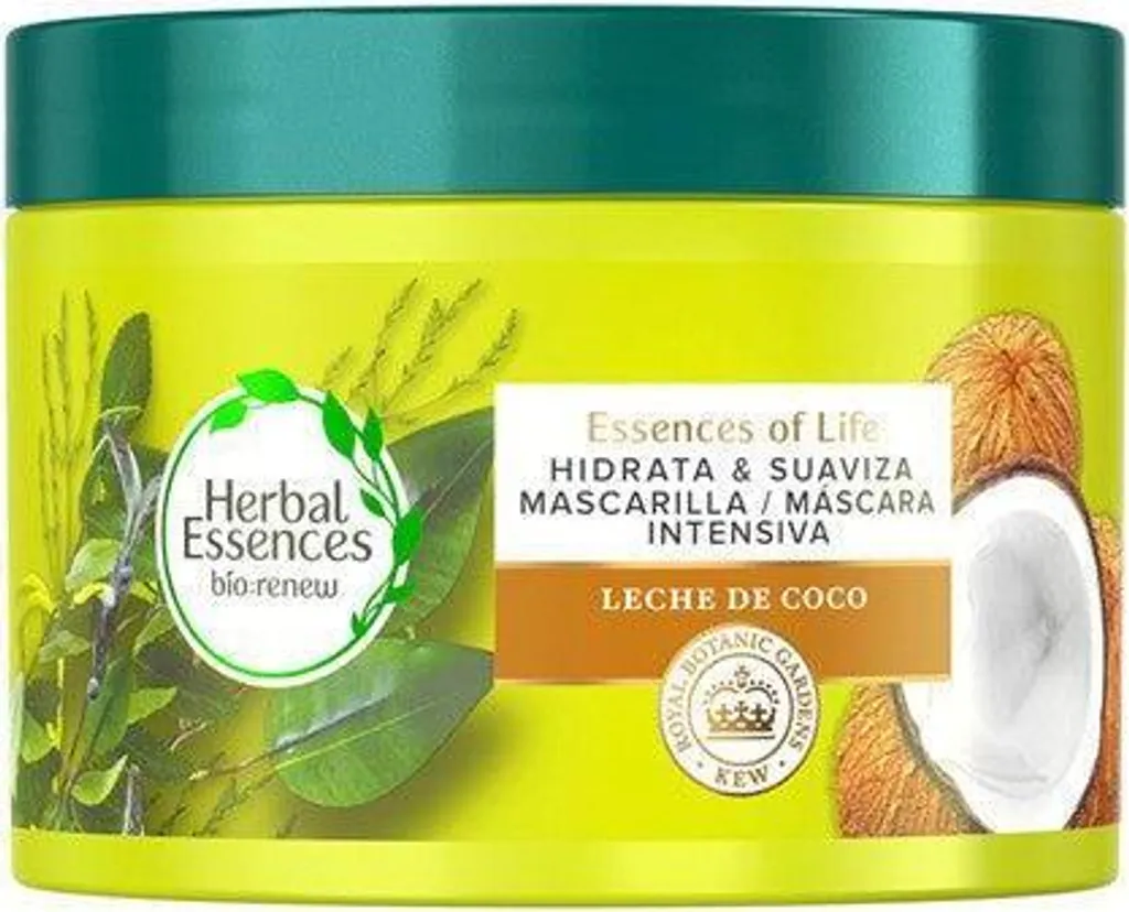 Herbal Essences Masque Lait de Coco 450ml - Soin Hydratant Intense Cheveux