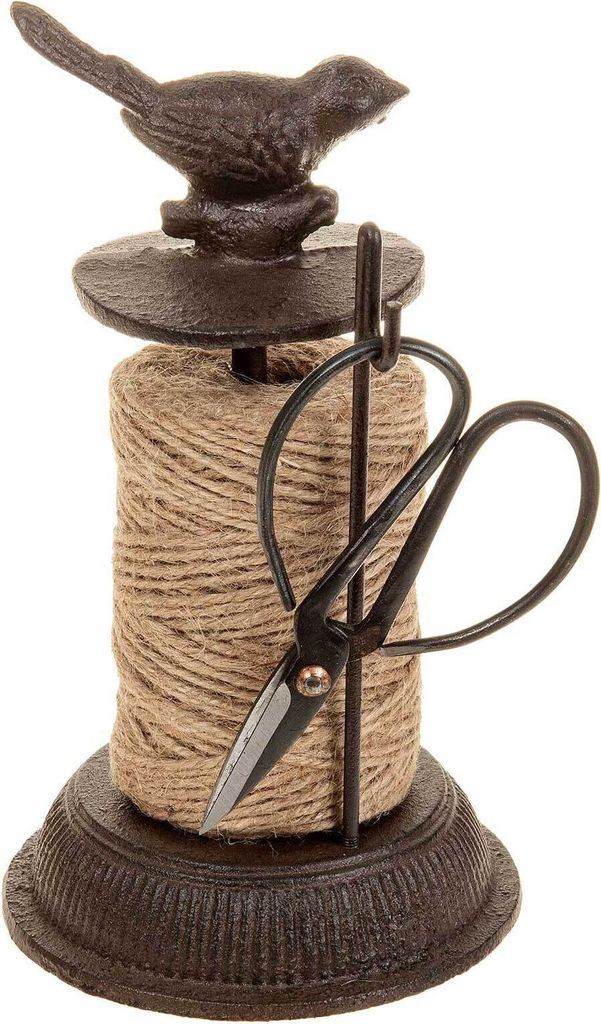 Telkin Vintage Garnhalter & Scheren-Set Aus Gusseisen – Dekorativ & Praktisch Für Nähzimmer & Deko