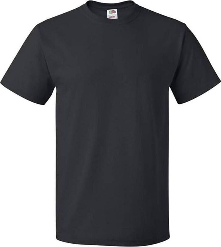 Fruit of the Loom - T-Shirt für Herren/Damen Uni RW10458 (XXL) (Schwarz)