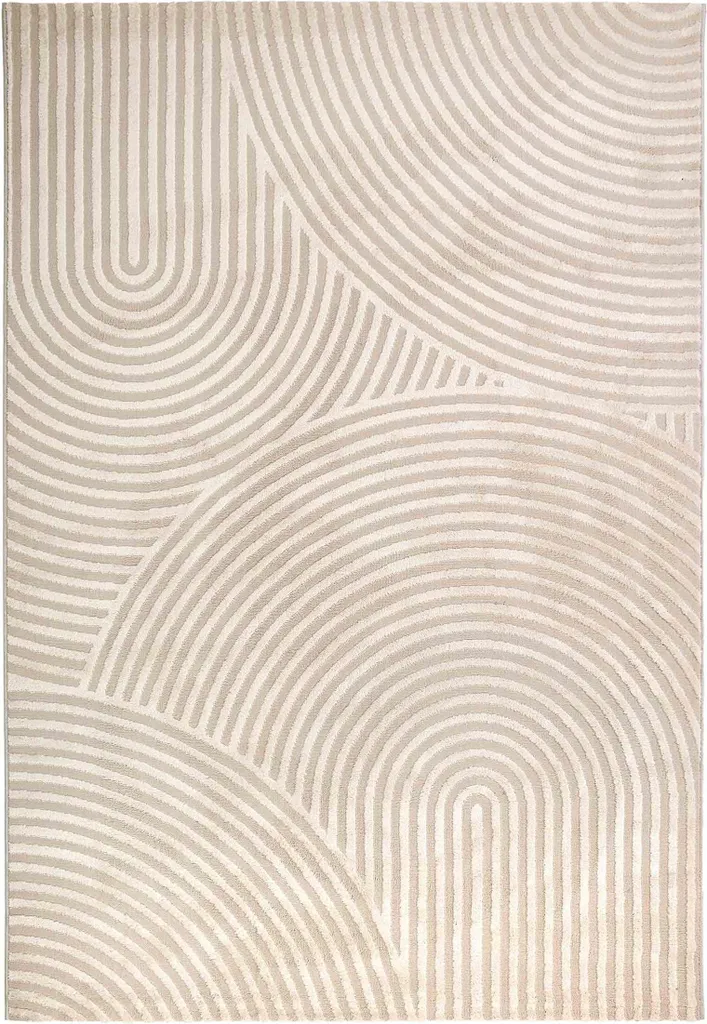 Tapis de salon moderne Astra JULES coloris Crème en 133 x 190 cm chic