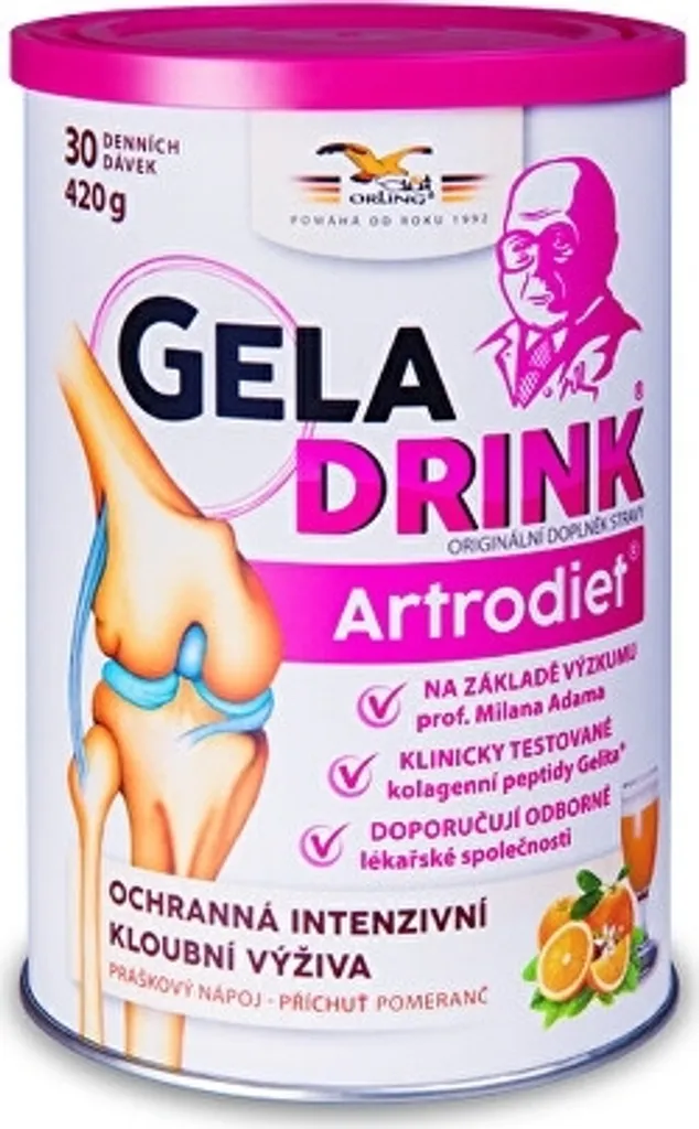 Geladrink Artrodiet 420 g au Collagène et Vitamines Saveur Ananas Frais