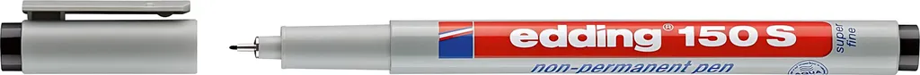 Edding 150 S Nero 0,3mm: il Pennarello per Creativi e Vetrine OHP