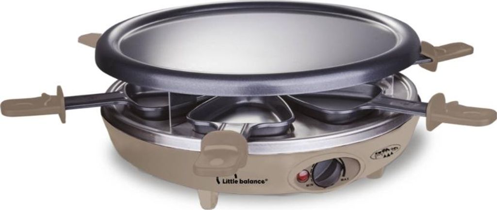 Little Balance Happy Cheese Trio, 6 Person(en), 1 Zone(n), Beige, Schwarz, Rund, 260 x 260 mm, Drehregler