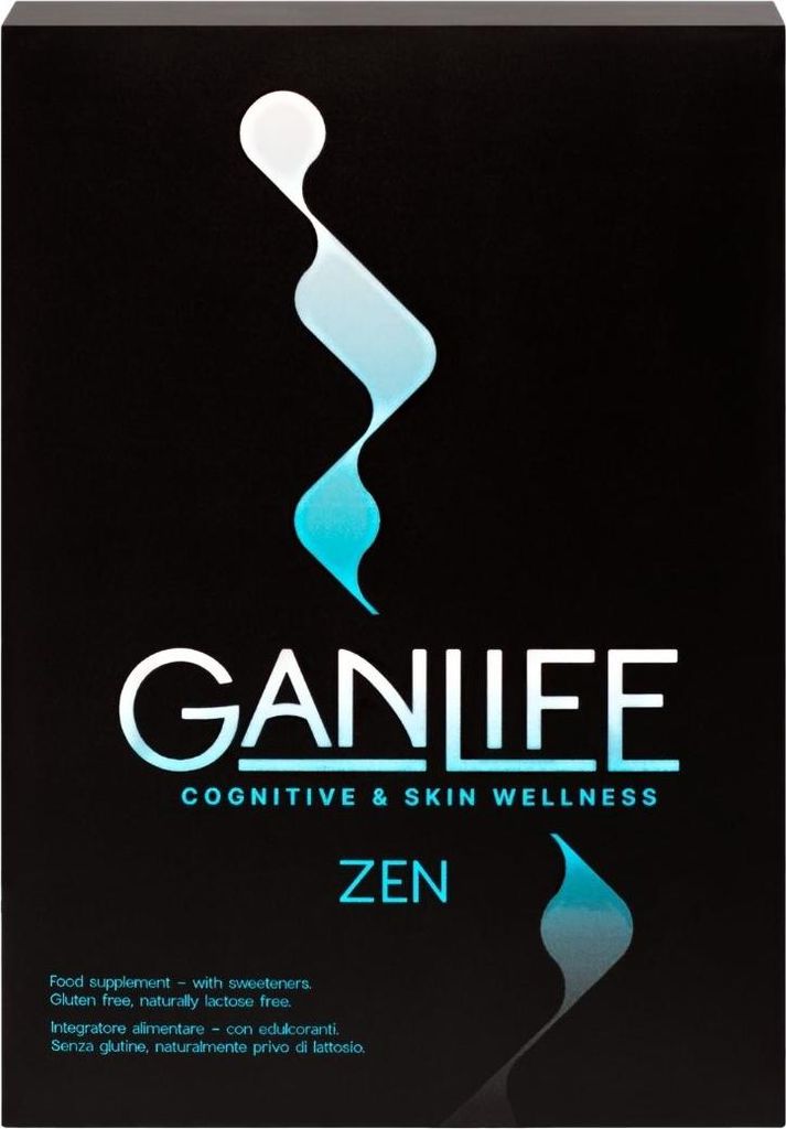 GANLIFE - Zen Ernährungsergänzungsmittel mit 5g Meereskollagen und Antioxidantien - Für Stress und Angst, Mit Polidatina, Withania Somnifera, Gr...
