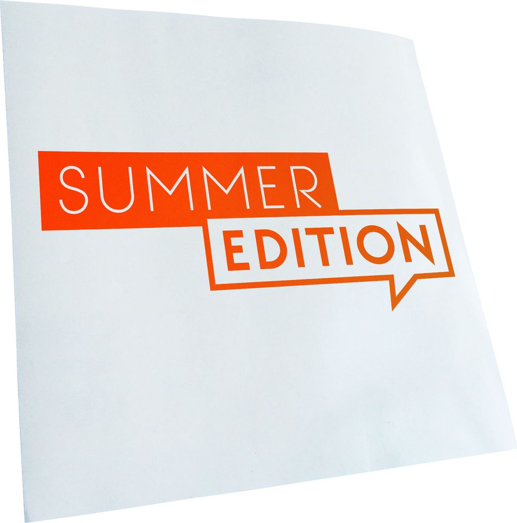 Kiwistar - Autoaufkleber - Summer Edition - Orange - 20x8cm - Aufkleber für Auto, Laptop, Fahrrad, LKW, Motorrad mehrfarbig JDM Decal Racing