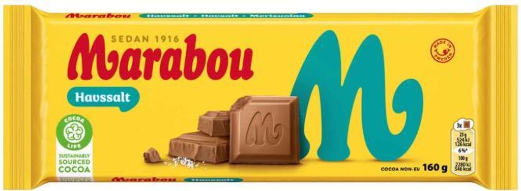 Marabou Havssalt 160g