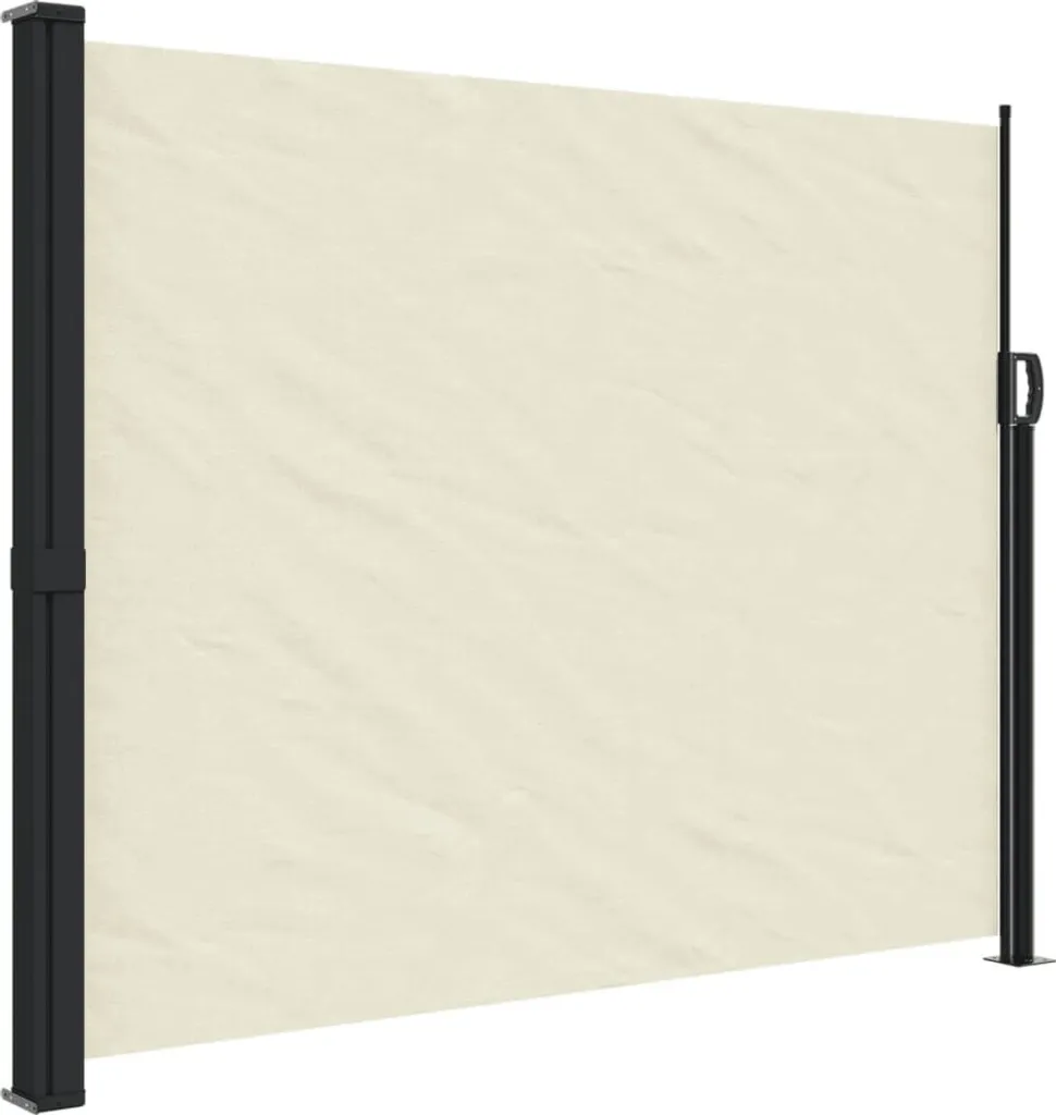 Paravento da Giardino vidaXL 160x600 cm Crema - Frangivento Estensibile