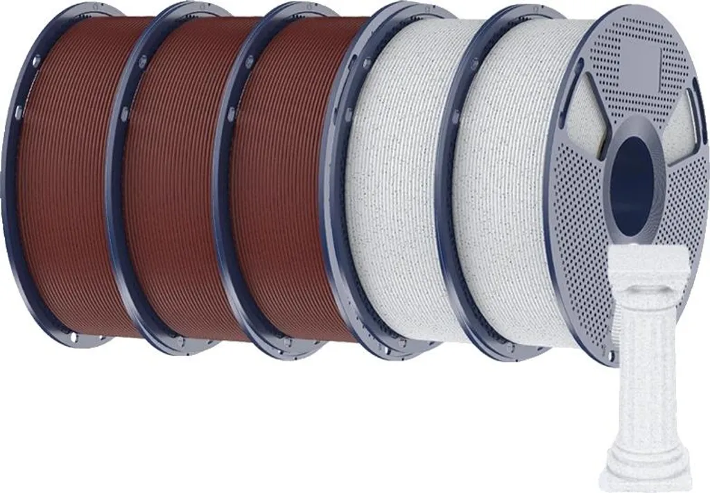 Filament PLA Texture Marbre 1.75mm pour Décoration et Design Rapide 3BR 2OM