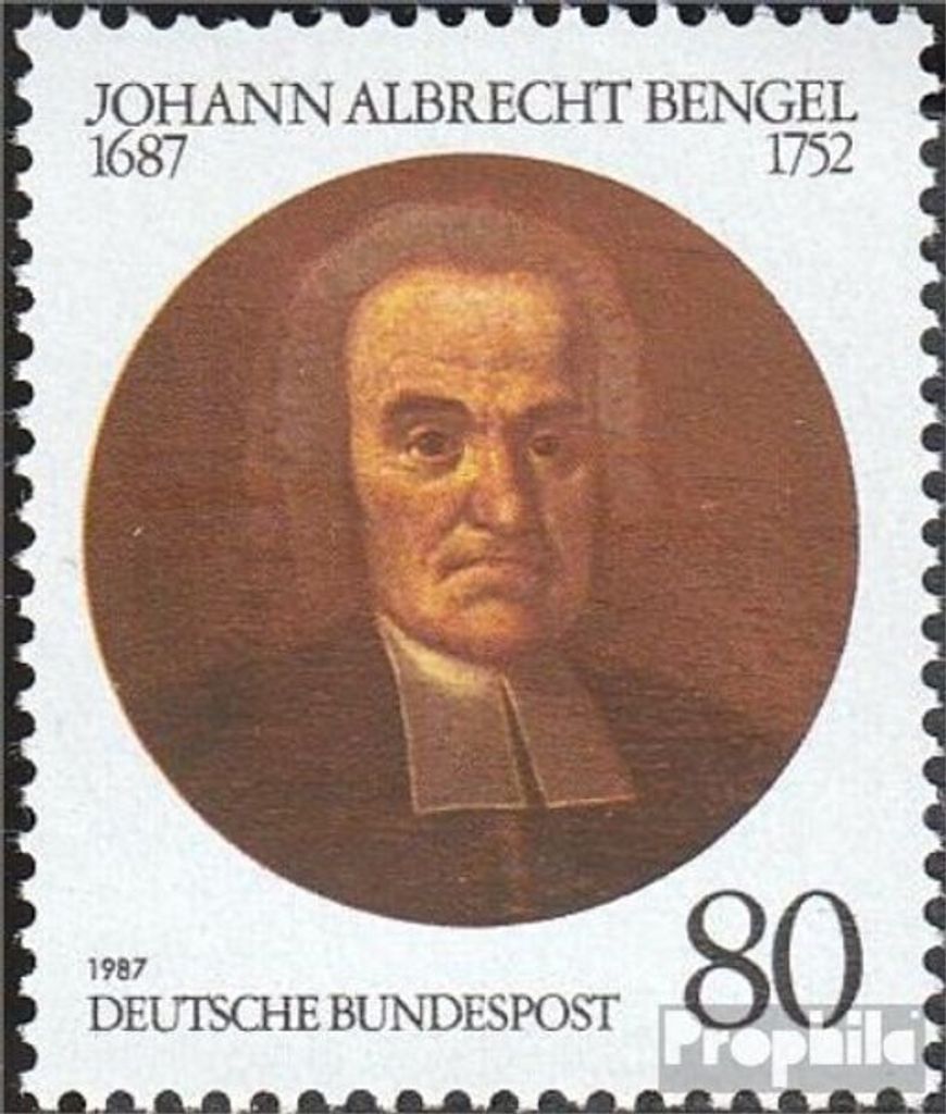 Briefmarken BRD (BR.Deutschland) 1987 Mi 1324 (kompl.Ausg.) FDC 300.Geburtstag von Bengel