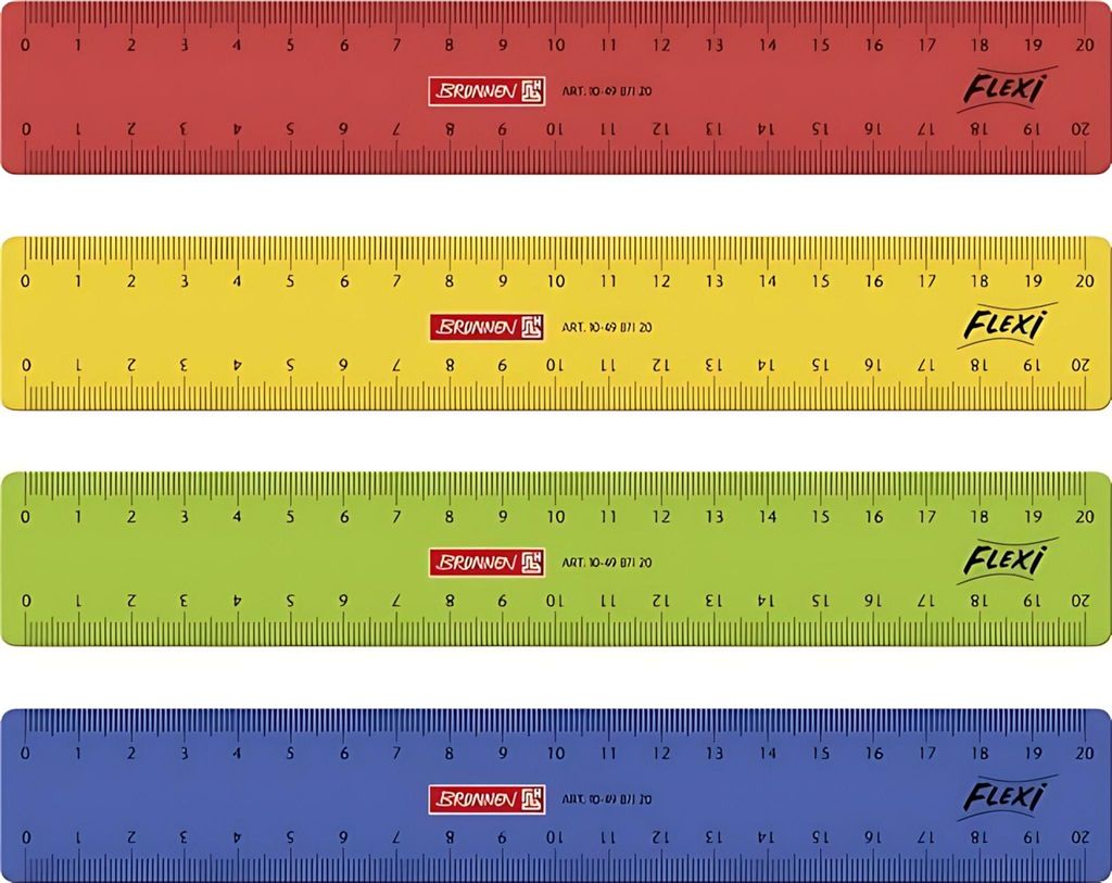 Lineal Flexi 20 cm bunt einzeln geblistert Zdjęcie produktu 