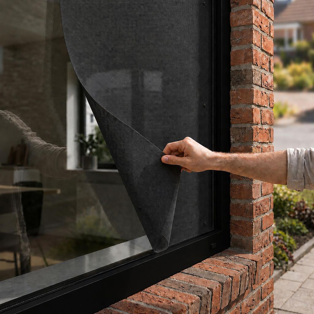 Meisterhome® Fenster Sonnenschutz mit Saugnäpfen - Schwarz Produktbild 