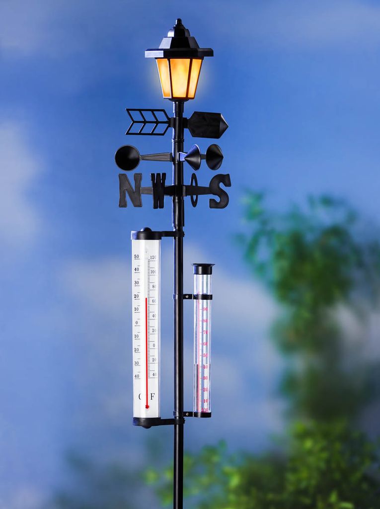 Solar 5in1 Wetterstation mit Thermometer, Produktbild 