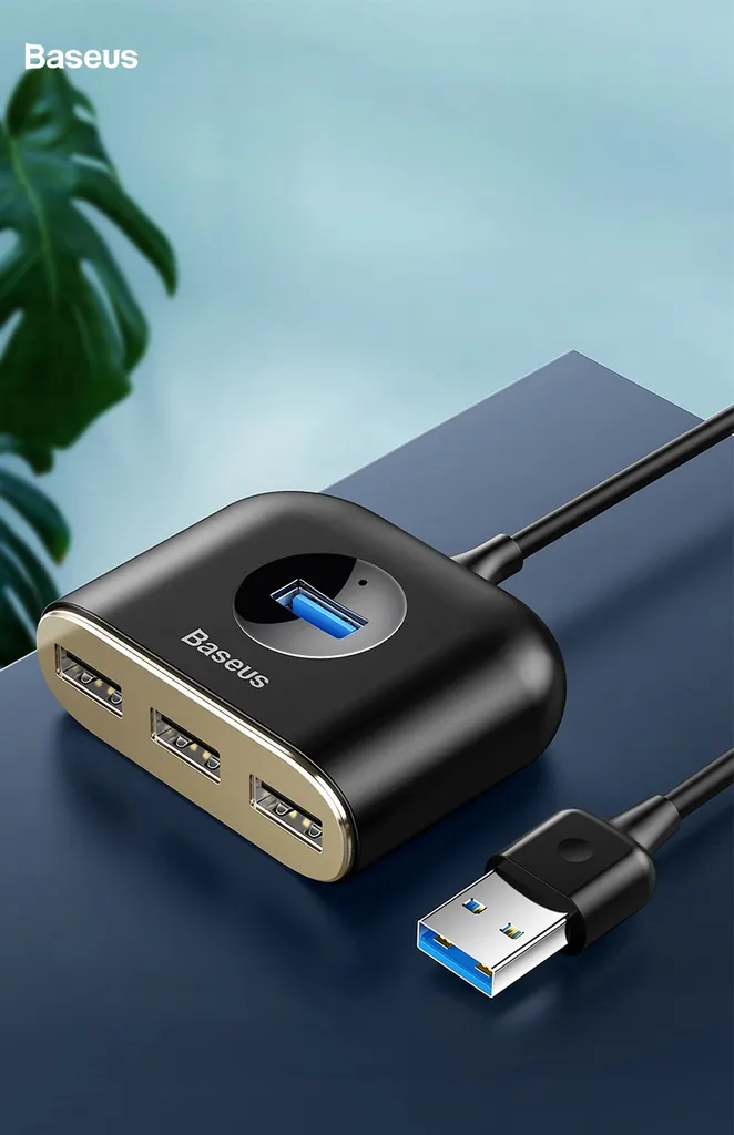 Baseus Hub USB 3.0 4-in-1 5Gbps - Splitter USB per Hard Disk 4TB - 32