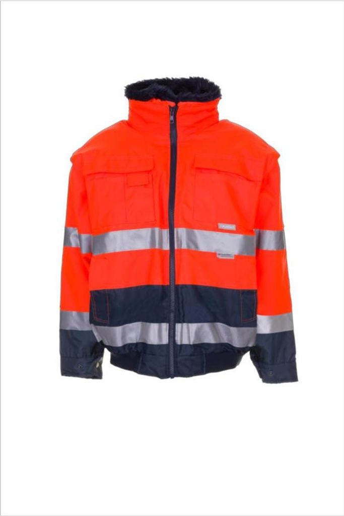 Planam Warnschutz Comfortjacke 2046 Gr. 4XL orange/marine