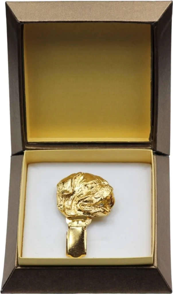 Art-Dog Spilla Numero Gara Dogue de Bordeaux - Oro 24ct per Campioni