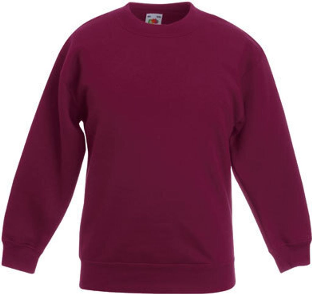 Fruit of the Loom - Kids Classic Set-In Sweat - Burgundy - 116
