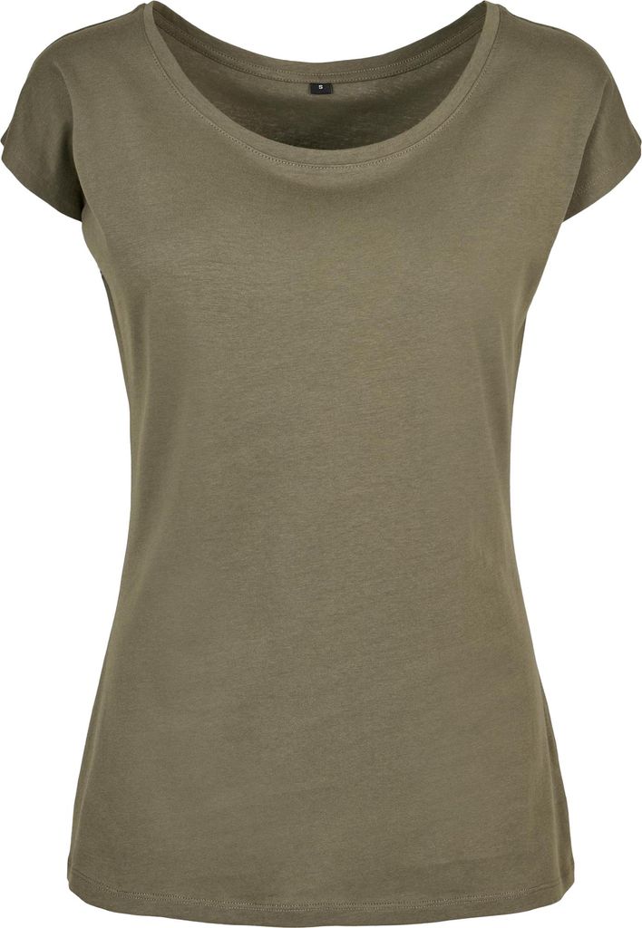 Build Your Brand - T-Shirt Weite Öffnung für Damen LT3457 (XL) (Oliv)