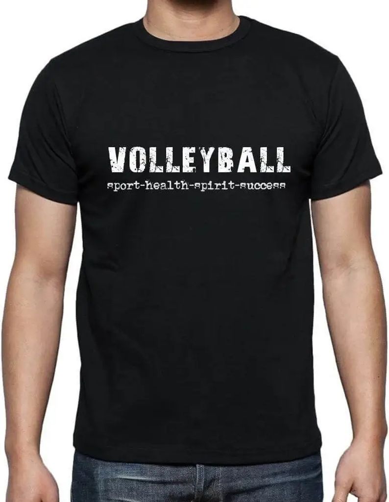 Herren Grafik T-Shirt Volleyball Sport-Gesundheit-Geist-Erfolg – Volleyball Sport-Health-Spirit-Success – Öko-Verantwortlich Vintage Jahrgang ...