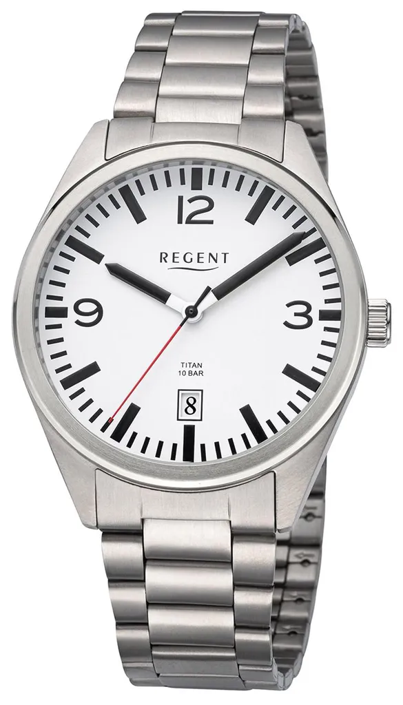 Montre Homme Titane Hypoallergénique Regent F-1605 Étanche 100m