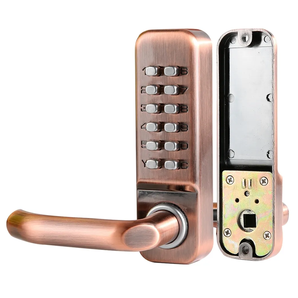 Serrure de porte intelligente à code noir mat pour sécurité maison - 2
