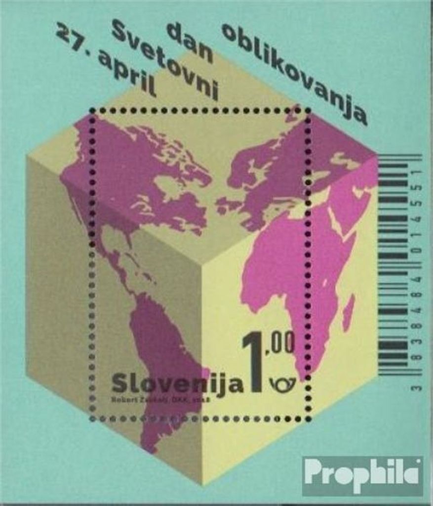 Briefmarken Slowenien 2018 Mi Block106 (kompl.Ausg.) postfrisch Welttag des Designs